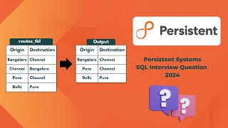 Persistent Systems SQL Interview Question using LEAST GREATEST and ROWNUMBER Functions [upl. by Maren]