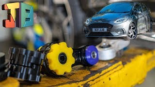 MK8 Fiesta ST  PowerFlex Lower Torque Mount Installation amp Review  First Service 🔧 [upl. by Htebasil]