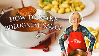 Bolognese Sauce  Kitchen on the Cliff with Giovanna Bellia LaMarca [upl. by Ashien]