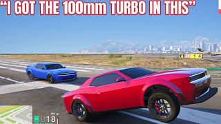 Peanut Tests His Hellcat Car With A 100mm Turbo  NoPixel 40 [upl. by Udella667]