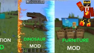 TOP 5 BEST MODS FOR MINECRAFT POCKET EDITION  121  BEST MINECRAFT MODS [upl. by Enilrem]