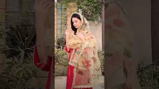 ❤️red suit with yellow painted dupatta💛 viralvideo fashion boutique suit shorts [upl. by Binny377]