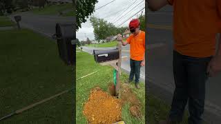 Mailbox installation hustle shortvideo lol havefun [upl. by Grati]