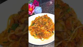 Shorts  কে কে খাবেন ❗️yummy yummy pasta ॥ full recipe coming soon [upl. by Elynad]