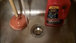 Satisfying ASMR  Drano Max Gel Completely Clears A Severely Clogged Sink Full Of Standing Water PT3 [upl. by Alabaster781]