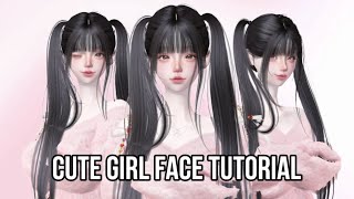 ZEPETO FACE TUTORIAL CUTE PRETTY CUTE GIRL  OPLAS ZEPETO  ZEPETO GIRL TUTORIAL [upl. by Shornick631]