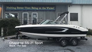 In Stock 2020 New Chaparral SSI 21 Sport Boat Black  SOLD [upl. by Donegan]