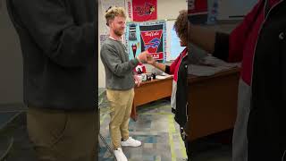 Best TeacherStudent Handshake of All Time [upl. by Corkhill]