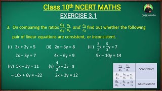 Class 10 Maths Ex 31 q3  Linear Equations in two variables  Class 10 Maths ex 31  Green Board [upl. by Orihakat492]