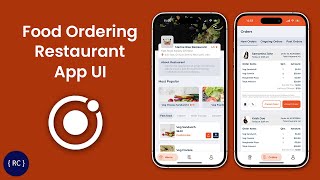 Food Ordering App UI in Ionic  Restaurant App [upl. by Nilram]