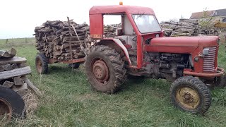 retour au bois avec le Massey 65  débardage de hêtre [upl. by Neerual]