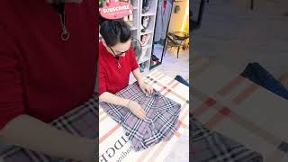 How to Fold Clothes 17 fashion foldinghacks clothfolding clothfold lifehacks [upl. by Schlessinger919]