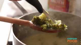 Cream of Broccoli Soup  Everyday Food with Sarah Carey [upl. by Anelrahc985]