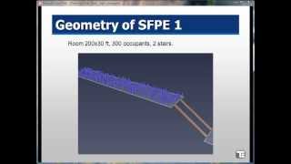 Pathfinder Simulation of SFPE 1  Validation Case [upl. by Nylavad]