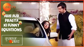 नशे में Pragya ने चलाई रुकी हुई Car  Kumkum Bhagya  Abhi aur Pragya ki Funny Equations  Zee TV [upl. by Remos]