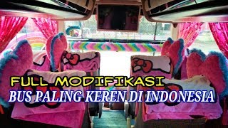 MODIFIKASI BUS SCANIA K410 PALING KEREN DI INDONESIA putra pelangi perkasa aka HELLO KITTY [upl. by Wardlaw]