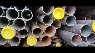 Seamless Hydraulic Pipe Silver Round Mild  Steel Seamless Pipe  Ms Interpipe video iron jindal [upl. by Olodort57]