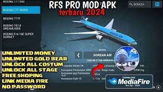 REAL FLIGHT SIMULATOR MOD APK ALL PLANES UNLOCKED 228  FREE DOWNLOAD RFS MOD PRO NEW TERBARU 2024 [upl. by Nylekcaj]