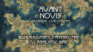 How to draw a Fantasy map in 1 hour with Wonderdraft Converting to Realistic map [upl. by Sacrod240]