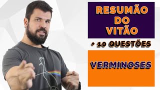 Resumão do Vitão  Parasito  Verminoses  Platelminto e Nematelminto  ENEM  UERJ  FUVEST UNICAMP [upl. by Nauqel]