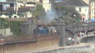 4464 Bittern 60019 passing Dawlish Full HD 1080p [upl. by Ahseim404]