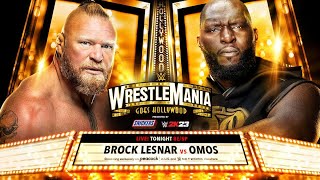 WWE Brock Lesnar VS Omos Wrestlemania  WWE Smackdown highlights  WWE Raw highlights [upl. by Iv2]