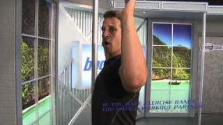 HOW TO DO Wide Lat Pull Down with Resistance Bands [upl. by Zeni992]