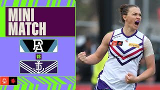 Port Adelaide v Fremantle Mini Match  Week Three 2024  AFL [upl. by Alison417]