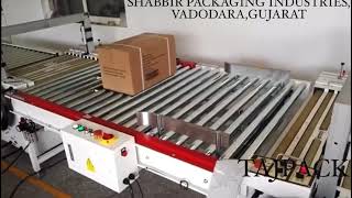 fully automatic strapping machine with power roller conveyor [upl. by Alidia245]