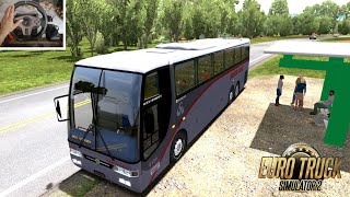 Vissta Mercedes Bus  El dorado Map Mod  Beautiful Single line Road  pxn v9 Steering wheel 🚌 [upl. by Atwood12]