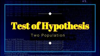 Hypothesis Testing Two Populations  TAGALOG [upl. by Strohben63]