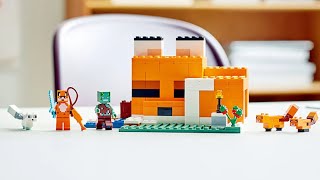 Lego Minecraft The Fox Lodge 21178 [upl. by Yuh]