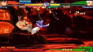 PSP Street Fighter Alpha 3 MAX  Arcade mode run max difficulty 13 [upl. by Deery]