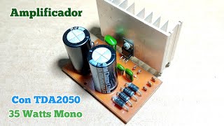 Amplificador Con TDA2050 un amplificador de 35w [upl. by Ambrosine112]