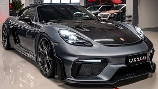 NEW 2024 Porsche 718 Spyder RS Weissach  Interior and Exterior Walkaround [upl. by Lhadnek]