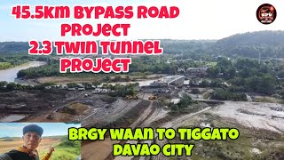 455km bypass road  23 km Twin tunnel road project north portal Davao city latest update [upl. by Lisetta]