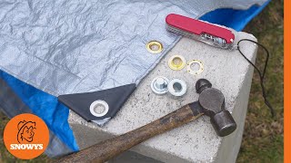 How to Put Grommets or Eyelets into a Tarp [upl. by Kesley]