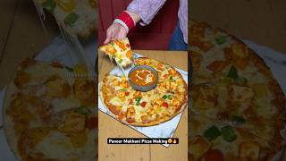 Paneer Makhani Pizza Making😍🔥 Indian Street Food [upl. by Akinert]