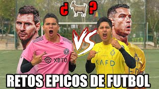 ALNASSR vs INTER MIAMI ¿QUIEN es el VERDADERO GOAT MESSI o CR7 🤔🐐 RETOS de FUTBOL ⚽️ [upl. by Berlauda]