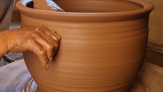 pottery making With clay  earthen pot making  clay pot pottery  ceramic earthen pot [upl. by Aivuy]