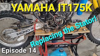 Yamaha IT175  Wiring up the electrics [upl. by Rollin]