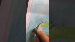 Under water drawing with soft pastel subscribe support 🥰🥰 happy dhanteras [upl. by Marlette]