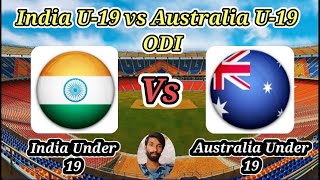 India Under19s vs Australia Under19s  Match 2  Australia Under 19 tour of India [upl. by Lezti]