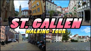 ST GALLEN Walking Tour  Switzerland 4k [upl. by Sharona794]