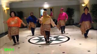 Tanjung Katung Line Dance Demo [upl. by Aisila]