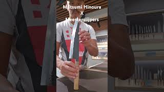 Mutsumi Hinoura exclusive for Meesterslijpers Kurouchi Damascus 240mm Gyuto [upl. by Labotsirhc112]