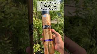 Berina Gold Super Frim Hold Hair Spray With ProVitamin B5  Affordable Hair Setting Spray  shorts [upl. by Irah]