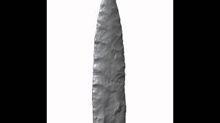 3D scan of a Clovis stone projectile point [upl. by Refitsirhc451]