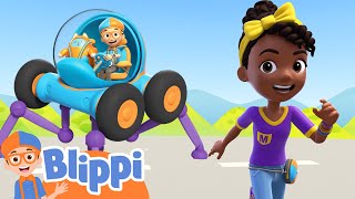 To The Race Track  Blippi and Meekah Podcast  Educational Videos For Kids [upl. by Wiseman304]