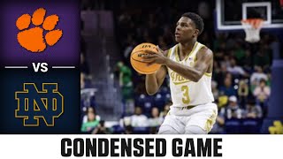 Clemson vs Notre Dame Condensed Game  202324 ACC Mens Basketball [upl. by Ynobe]